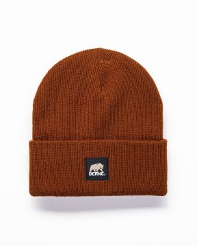 Men's Berne Knit Cuff Cap-Brown