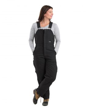 Women's Berne Softstone Insulated Bib-Black