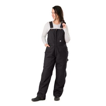 Women's Berne Softstone Insulated Bib-Black
