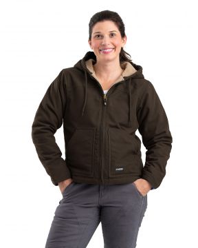 Women’s Berne Softstone Hooded Coat Dark Brown
