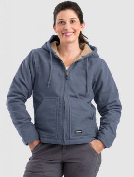 Women’s Berne Softstone Hooded Coat Steel Blue