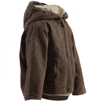 Infant Berne Softstone Sherpa-Lined Hooded Coat-Bark