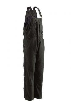 Men's Berne Highland Washed Insulated Bib Overall Olive
