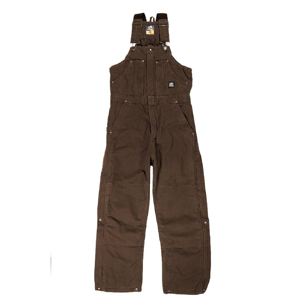 Berne Men's Heartland Insulated Washed Traditional Duck Bib Overall