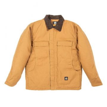 Men's Berne Original Quilt-Lined Chore Coat-Brown