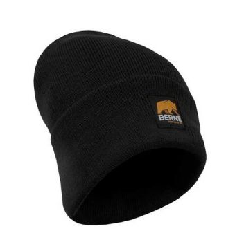 Men's Berne Knit Cuff Cap-Black