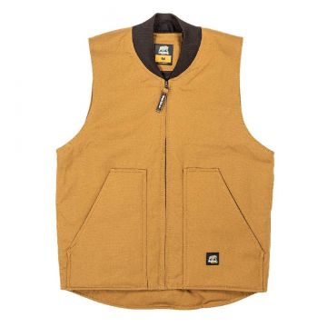 Men's Berne Workman's Quilt-Lined Vest-Brown