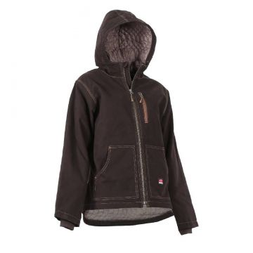 Women's Berne Modern Hooded Jacket-Dark Brown